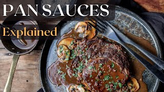 French pan sauces explained plus demonstration on how to make a madeira wine steak sauce