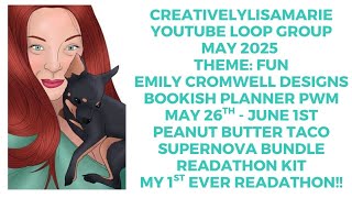 #youtubecollabloopgroup @emilycromwelldesigns Book Planner Supernova Readathon PeanutButterTaco