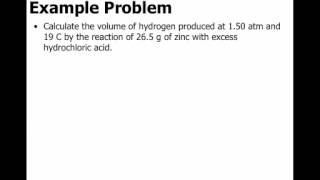 Gas Stoichiometry - Part 1