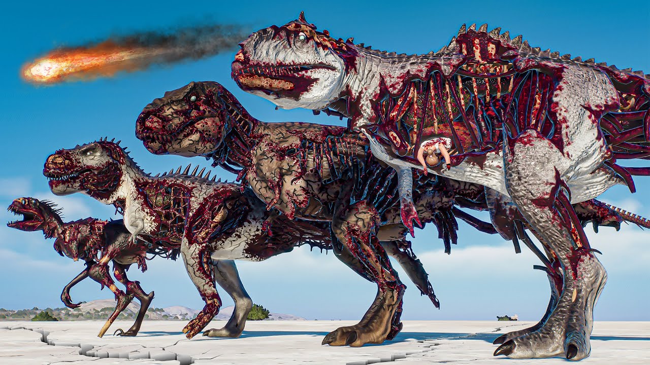 Zombie Dinosaurs Attack Jurassic Park – Can Cyborg Indominus, Hank