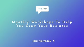 Thrive Academy Introduction