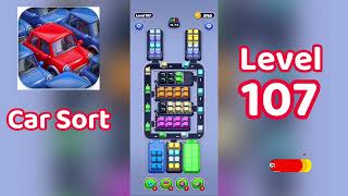 Car Sort Color Puzzle Level 107 Walkthrough 🚗🎨 | Mini Boss