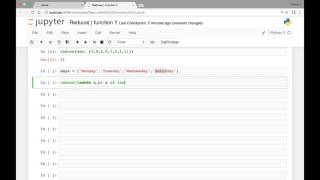 Built in functions - Reduce  function !