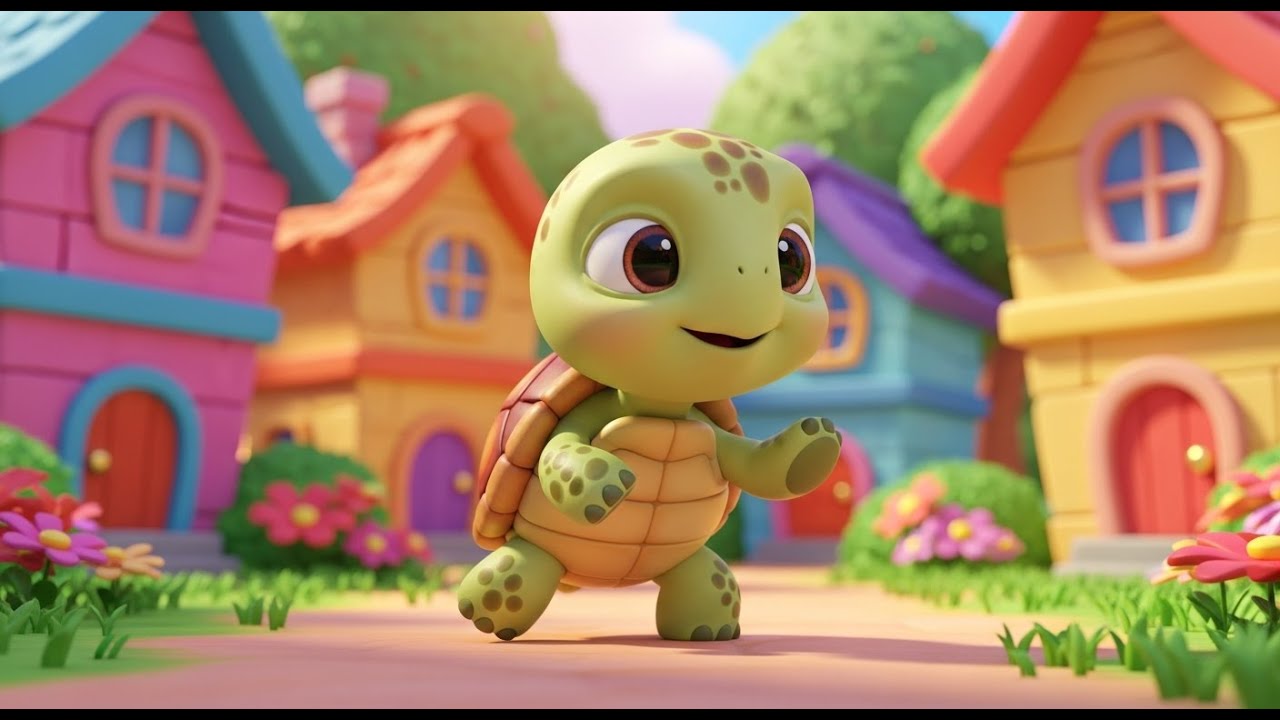 Десять маленьких черепашек постукивают пальцами ног | Песня для детей, развивающая ритм и счёт