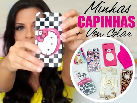 Minhas capinhas de celular + Capinhas personalizadas Vou Colar - YouTube