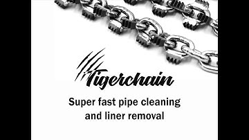 Removal of collapsed liner with Tigerchain💥 Kanalsanierung | Rohrsanierung | Avlopp renovering