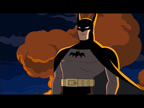 Happy Colour - Colour by Number. Batman: The Animated Series 🦇🌃 (1992) - Batman's Heroic Stance 🦇🌃💥🔥
