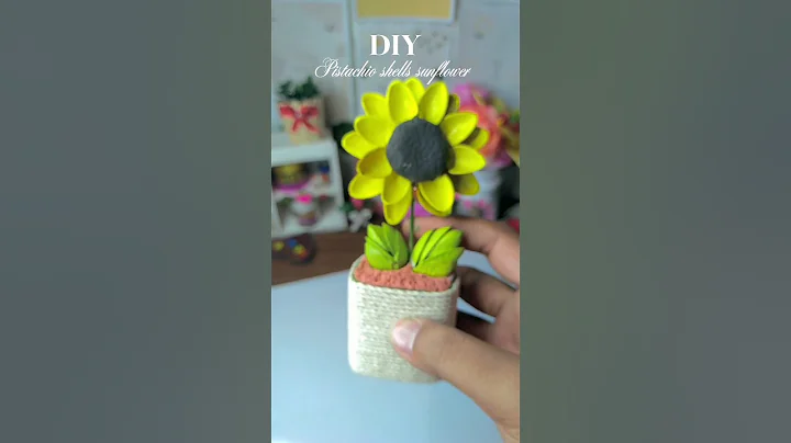 Pista shell sunflower #shorts #viralshort #pistashellcrafts #diy #handmade #crafting #handmade