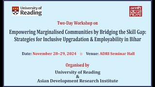 Workshop on Empowering Marginalised Communities by Bridging the Skill Gap - Day 1