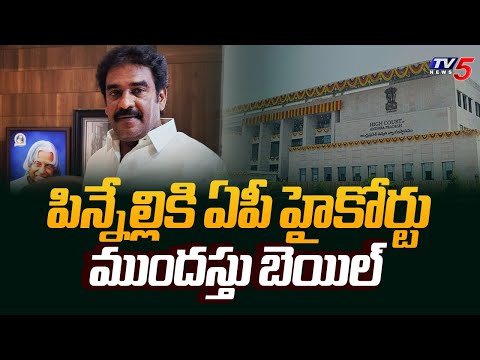 పిన్నేల్లికి ఏపీ హైకోర్టు ముందస్తు బెయిల్  AP High Court Grants Anticipatory Bail To Pinnelli | TV5 - TV5NEWS