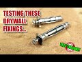 How strong are expanding metal hollow wall anchors / molly bolts? Test Tuesday!