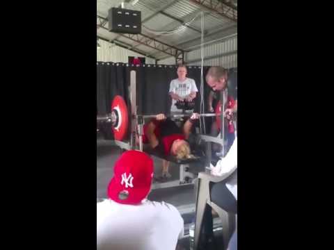 I U S Shannyn Petzke Australian Bench Press Record 92 5kgs