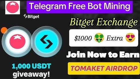 TOMAKET Airdrop Bitget Exchange $1000 Giveaway | Telegram Free bot Mining | A to Z full Details