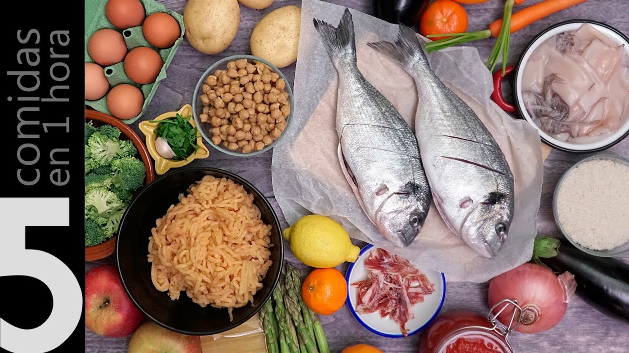 5 COMIDAS EN 1 HORA | Para comer rico y saludable toda la semana