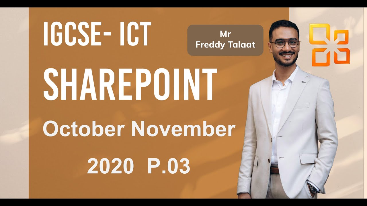 ICT OL 0417-0983  October November 2020 Paper 03 Web Page using MS SharePoint 2007