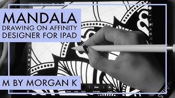 MANDALA D102 Drawing using Symbols on Affinity Designer for iPad