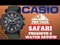 CASIO PROTREK SAFARI MEN'S WATCH REVIEW MODEL: PRG600YB-3 (Full Review)