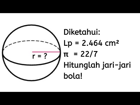 Video: Cara Mencari Jari-jari Bola