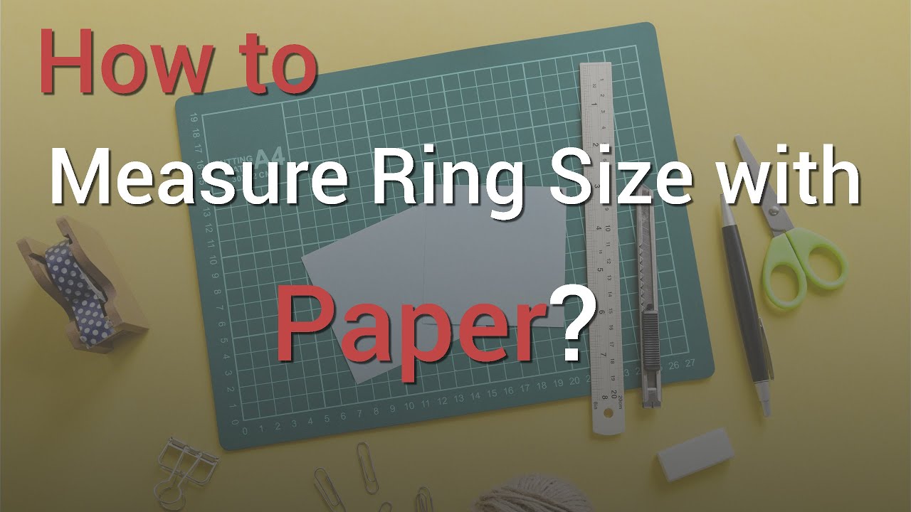 How to Measure Your Ring Size with Paper? | RingsTrend - YouTube