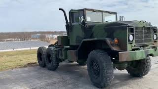 FOR SALE: AM GENERAL M931A1 5 TON MILITARY 6 X 6 SEMI TRUCK