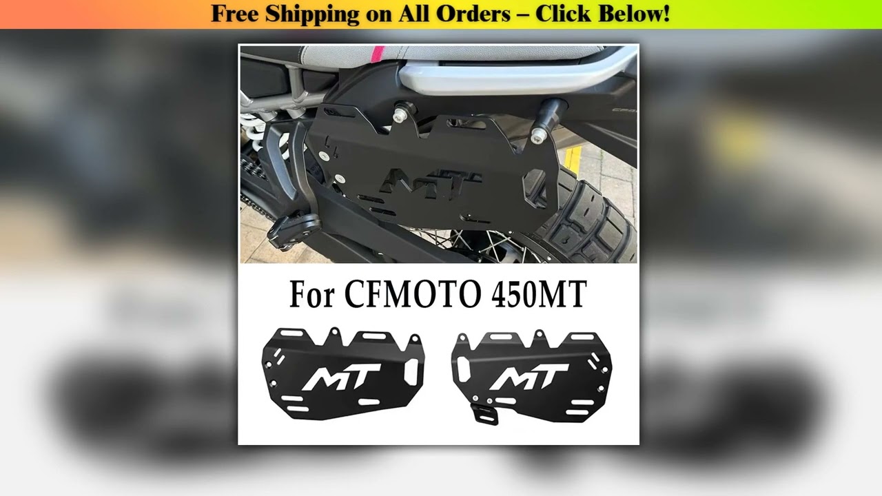 2023 450MT Luggage Rack Side Bag Bracket For CFMOTO 450 MT Motorcycle Side Box Brackets Aluminum
