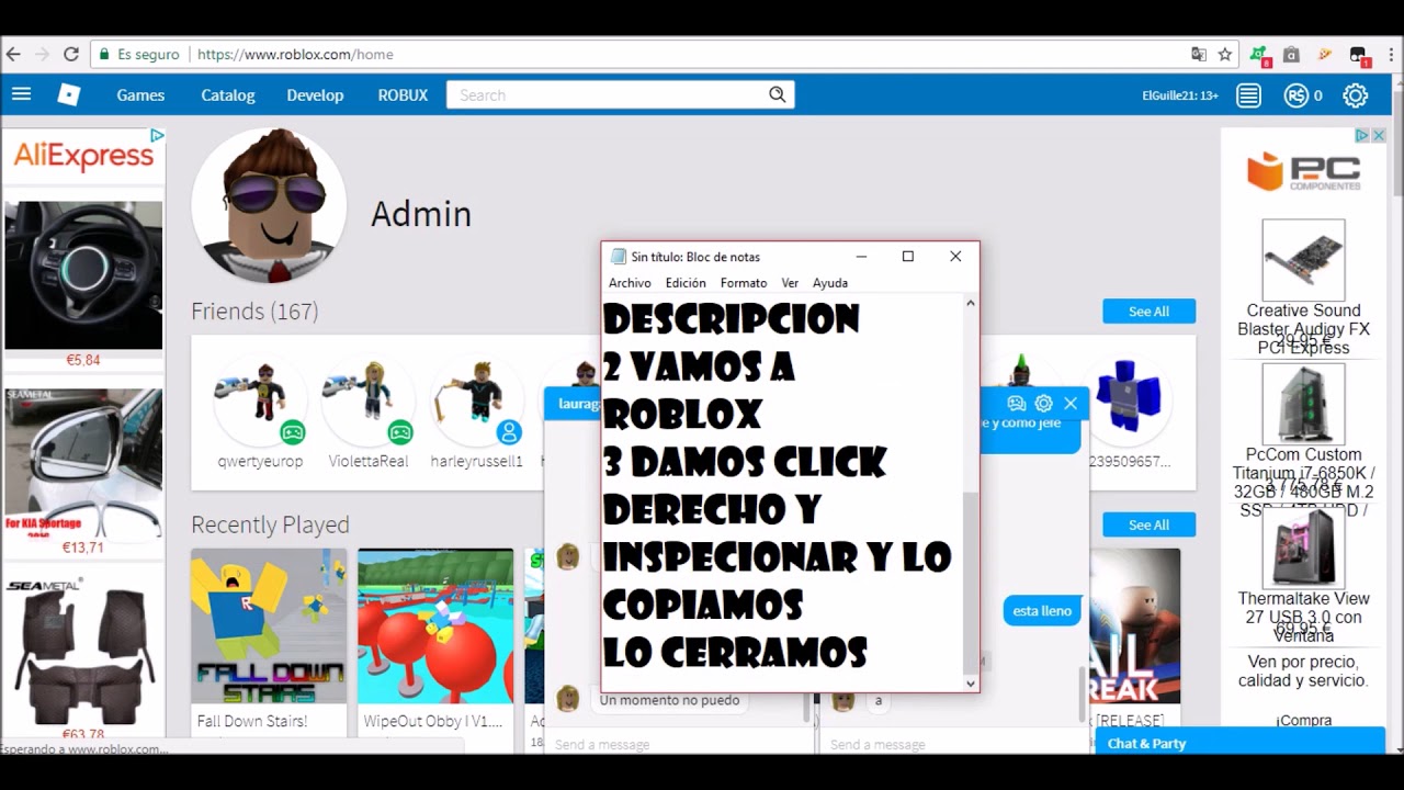 Youtube como tener robux gratis en computadora