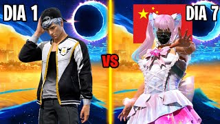 Passei 7 DIAS no Servidor Chinês do Free Fire 🇨🇳