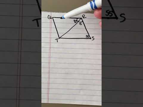 Finding unknown angles in parallelograms