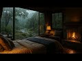 ASMR Heavy Rain on Cabin Roof — Peaceful Rain Ambience for Sleep and Relaxation
