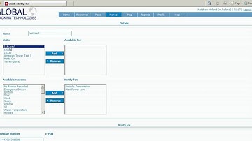 GPS Tracking Software Demo 4 - Automated Alerting To Operators