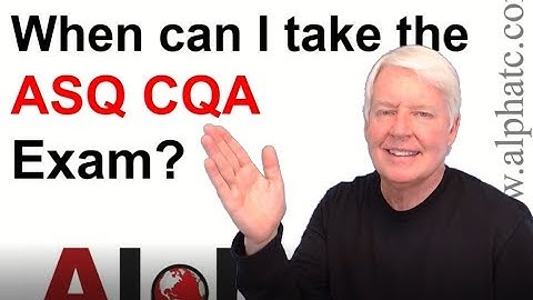 When can I take the ASQ CQA exam?