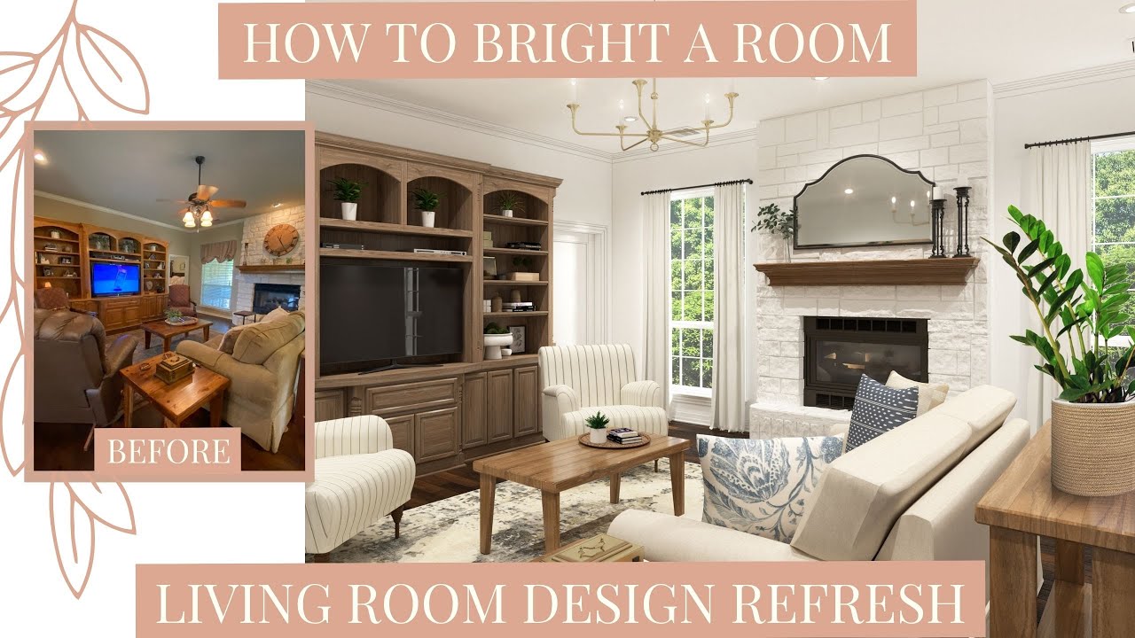 How to Brighten a Room - Living Room Design Plan - Design Dilemma - YouTube
