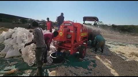 shelling maize using a double speed amar thresher