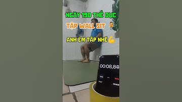Tập wall sit đứng tấn #wallsit #workout #shorts #lemoncoder