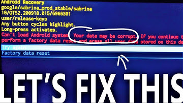 Solution for Chromecast with Google TV Your Data May Be Corrupt Error