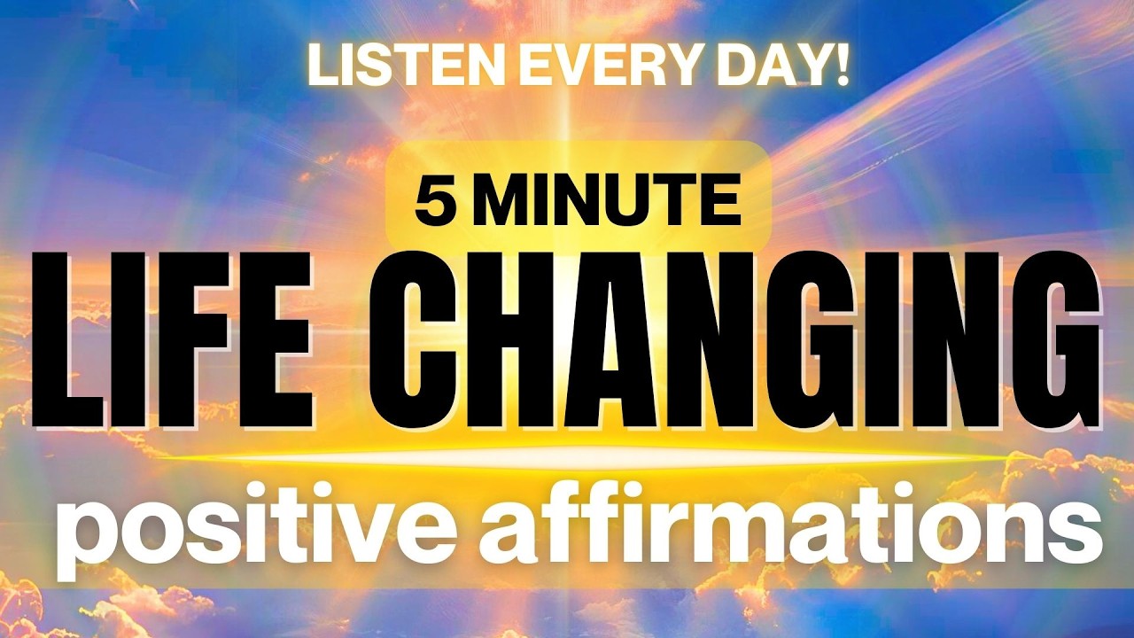 5 Minute Life Changing Affirmations | LISTEN EVERY DAY - YouTube Music