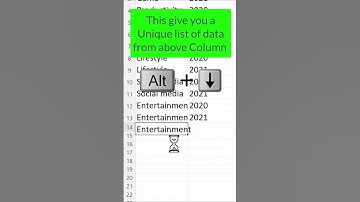 Drop Down List Without Data Validation in Excel | Excel Tips and Tricks | #shorts
