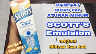 Review Suplemen SCOTTS Emulsion original Minyak ikan kod | aturan minum Scotts Emulsion