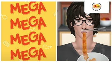 Mega Mukbang🍪🎧All Gameplay Android-iOS MaxLevel Unlock Mobile Game, Every ASMR Enjoy🎮Ramyeon