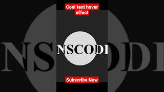 Cool text hover effect using css #css #frontend #csstutorial #javascript #cssanimation