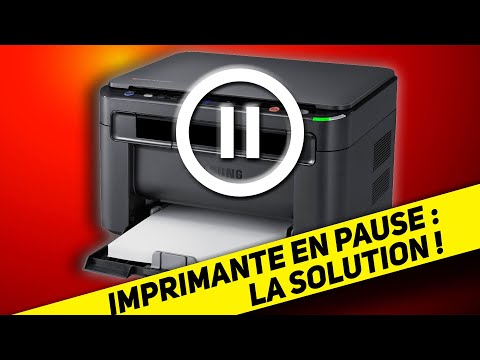 Vidéo: « L'imprimante Est En Pause » : Quel Est L'état Et Que Faire ? Comment Corriger Le Statut Et Supprimer La Suspension?