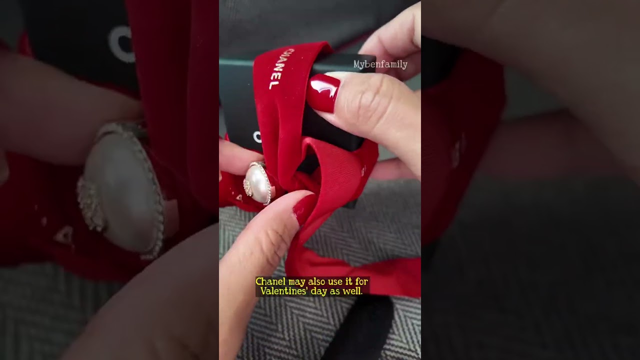 Unboxing my latest Chanel stuff ❤️ with red ribbon ❤️ I am in