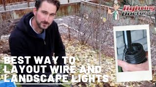Placing Your Lights and Wire Layout - DIY LANDSCAPE LIGHTING