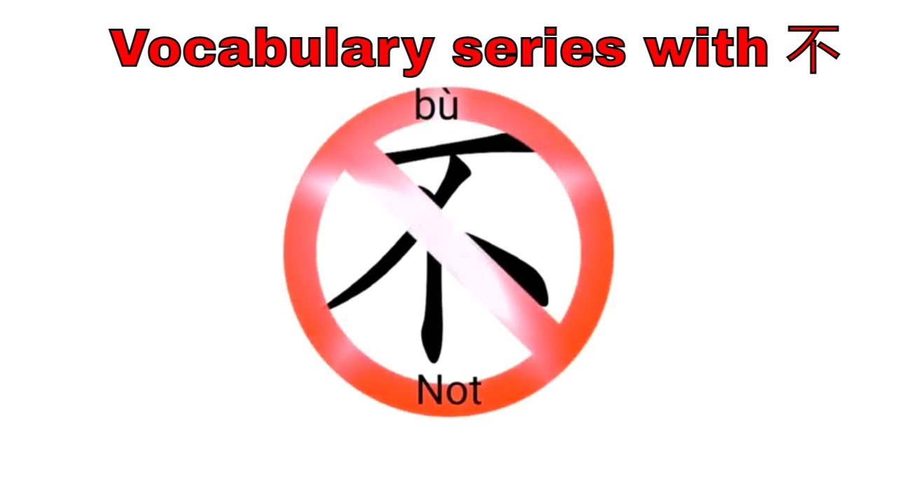 Vocabulary series with 不! Learn Chinese vocabulary quickly by Phono ...