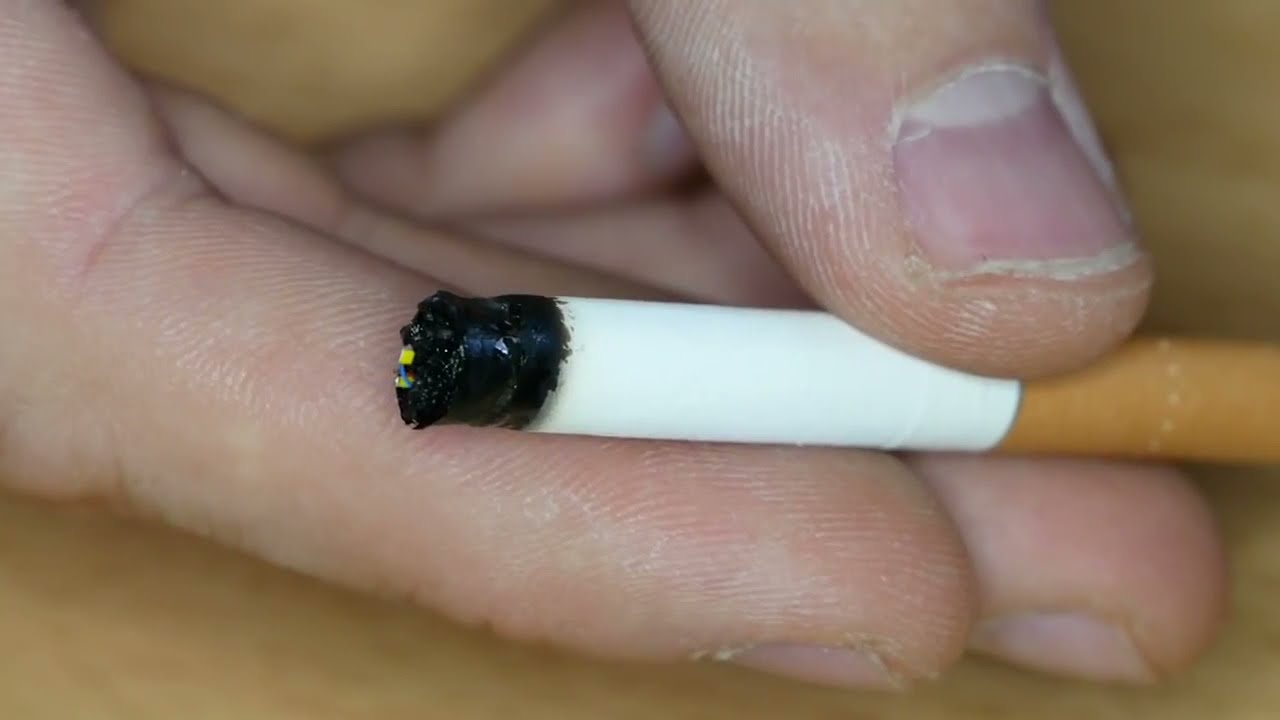 A Burning CIGARETTE in Epoxy Resin   RESIN ART