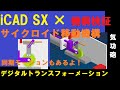 iCAD SX × サイクロイド移動機構【機構検証最高】【デジタルトランスフォーメーション】