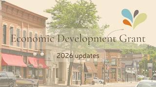 Economic Development Grant 2026 updates