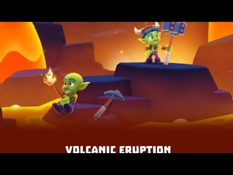 'Volcanic Eruption' Event || Hacked Version Of Gold And Goblin Game, Unlimited Gems, Unlimited Gold