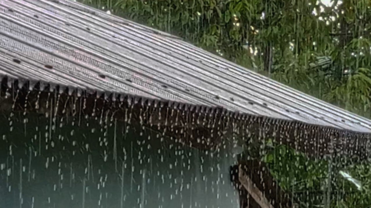 Мгновенный глубокий сон 🌧️ Звуки сильного дождя по металлической крыше для снятия бессонницы и рассл
