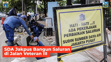 SDA Jakarta Pusat Bangun Saluran di Jalan Veteran III